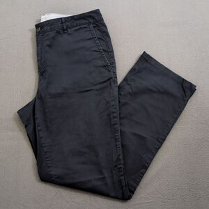 L.L. Bean Women 10 Navy Blue Favorite Fit Mid Rise Chino Straight Leg Pants